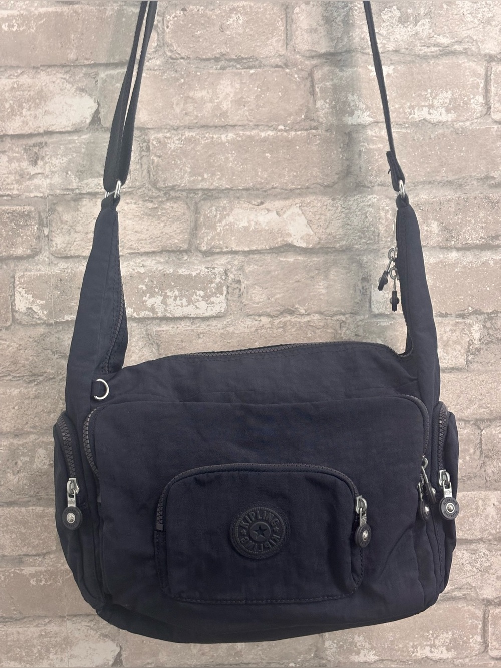 Kipling Navy Blue Crossbody Shoulder Bag - Versatile Everyday Carry